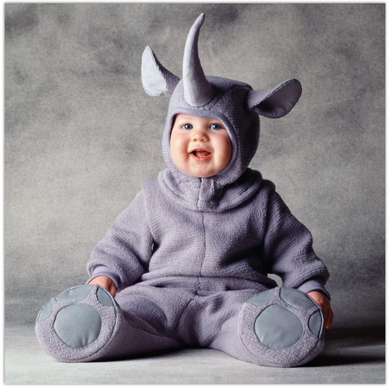 Disfraz para bebés de rinoceronte