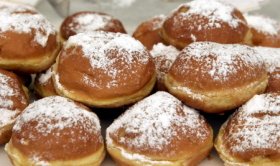 Sugerencia de presentación de los buñuelos de viento