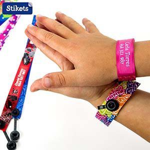 Pulseras identificativas de Stikets