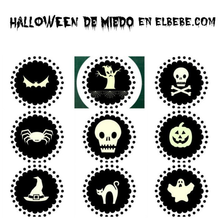 Etiquetas imprimibles para Halloween